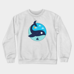 Whale Nature Crewneck Sweatshirt